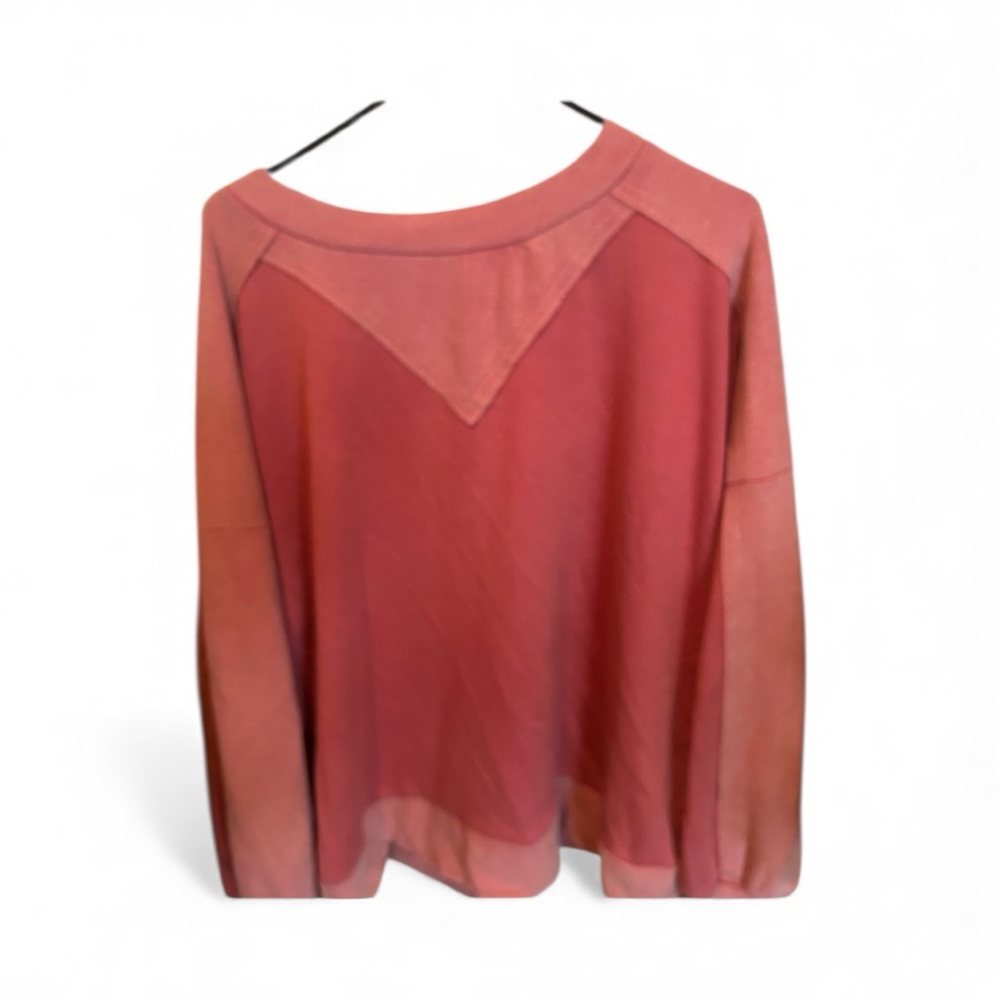 POL Women's Warm Coral Sweatshirt/Size Large - Picture 3 of 5